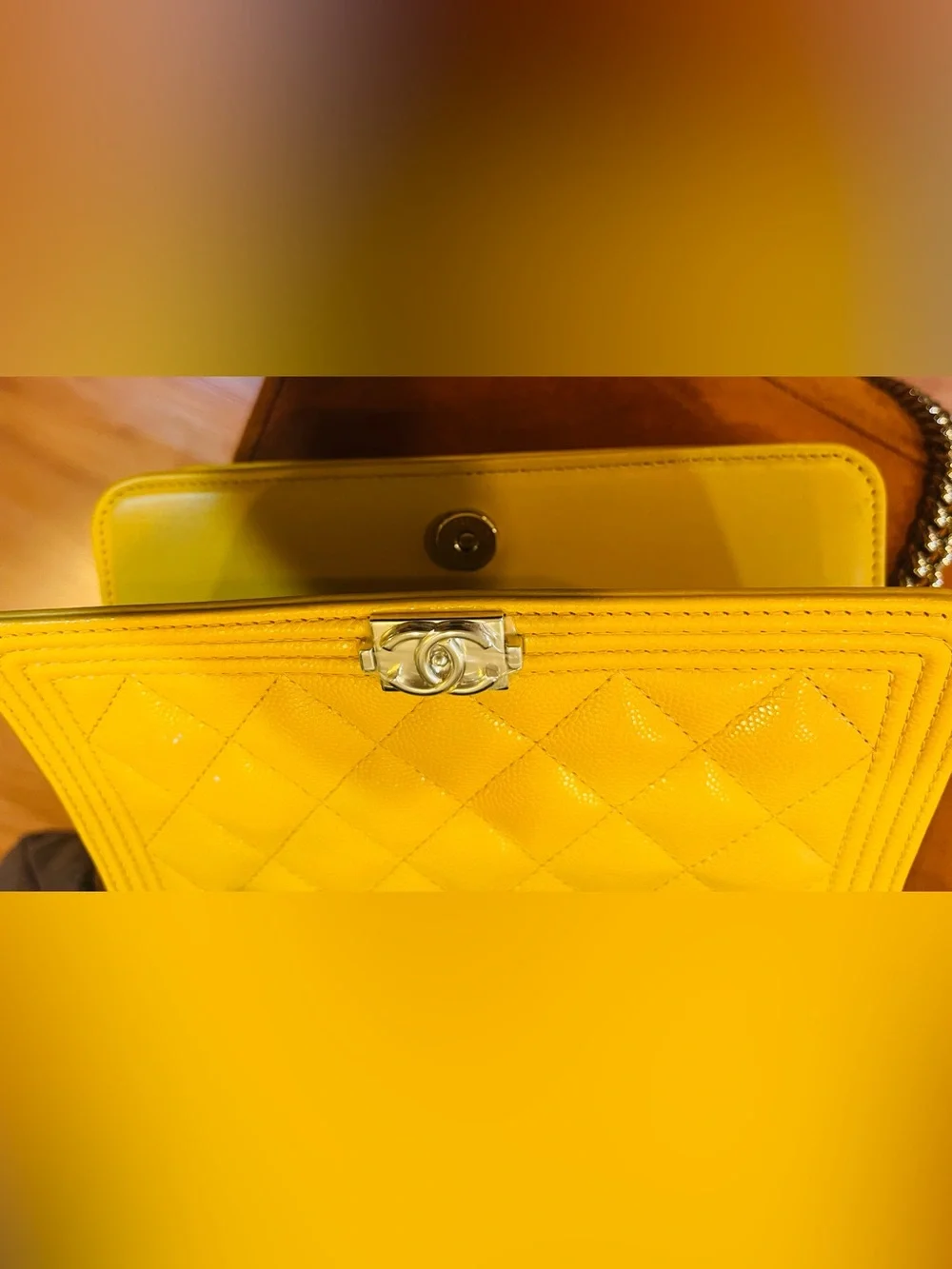 CHANEL boy wallet on chain - brand new